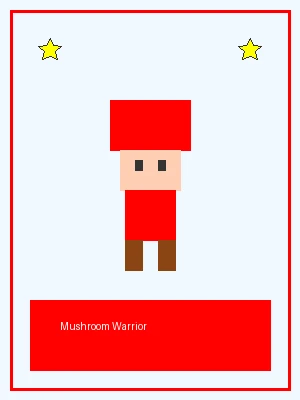 蘑菇勇士像素角色图，具备二段跳能力，挑战 水果老虎机
